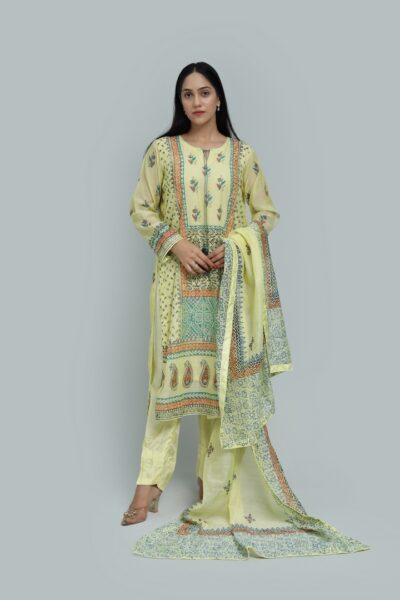 Noor-e-Lawn-Block Printed with Mukesh-RTW