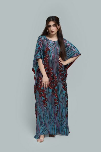 Sahara Spark – Sequin Embellished Kaftan-RTW