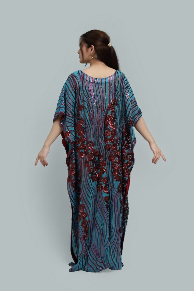 Sahara Spark – Sequin Embellished Kaftan-RTW - Image 4