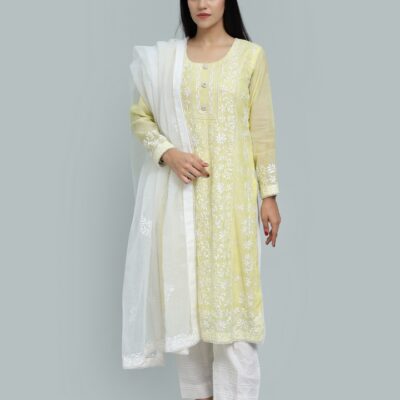 Arisha Lawn-Hand Embroidered Lawn Shirt-RTW