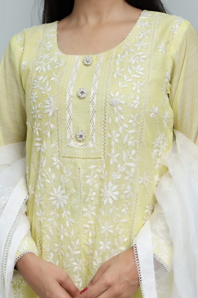 Arisha Lawn-Hand Embroidered Lawn Shirt-RTW - Image 4